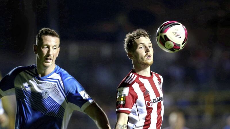 Shane McEleney (left) impressed with Finn Harps last season and has now returned to the Brandywell to play alongside brother Patrick for Derry City Picture: Margaret McLaughlin 