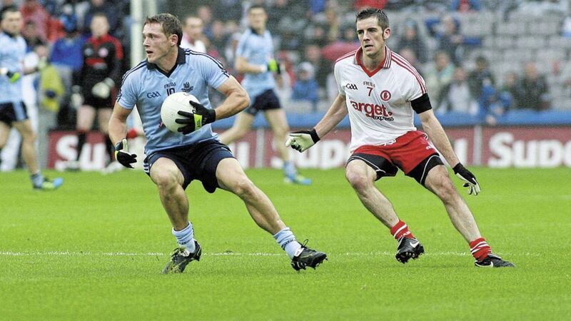 Paul Flynn was in superb form as Dublin dismantled Tyrone in the 2011 All-Ireland quarter-final. It turned out to be Jordan&#39;s final game for the Red Hands - and one friend has never let him live it down. Picture by Seamus Loughran 