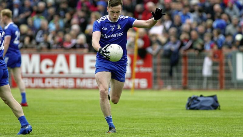 Midfielder Niall Kearns is on the comeback trail after undergoing heart surgery last year, but won&#39;t feature for the Farneymen until the summer at the earliest. Picture by Seamus Loughran 