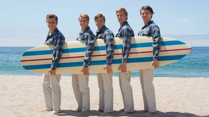 There Will Be Blood and Little Miss Sunshine star Paul Dano, far right, plays the young Brian Wilson in Love &amp; Mercy 