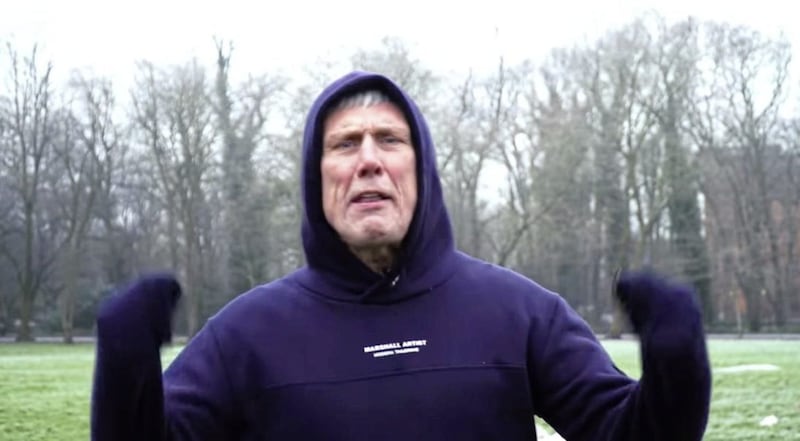 Bez is on a health kick. Picture from Get Buzzin&#39; With Bez on YouTube 