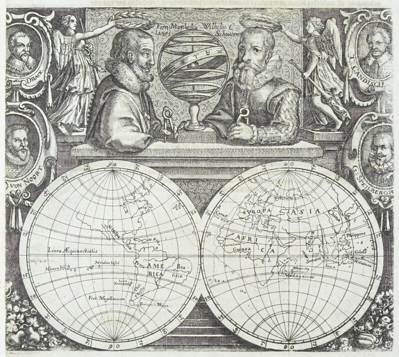 Copernicus and Galileo, pictured with maps of eastern and western hemispheres, are key figures in the Catholic Church&#39;s relationship with science - though their theories did not find immediate universal approval 