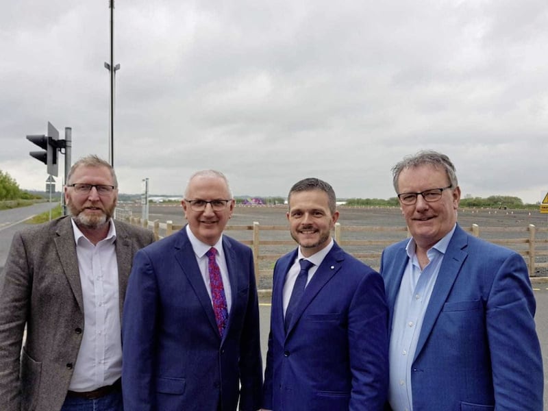 The UUP's Doug Beattie, Danny Kennedy, Robbie Butler and Mike Nesbitt