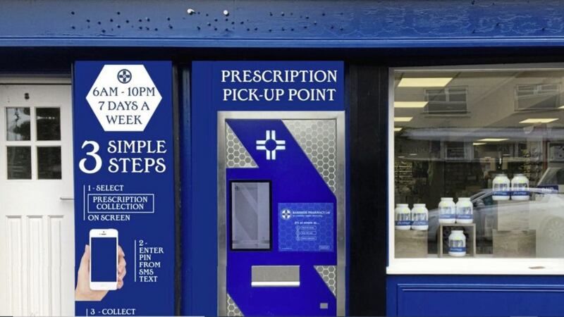 A Co Antrim pharmacy has installed a fully automated prescription collection point 