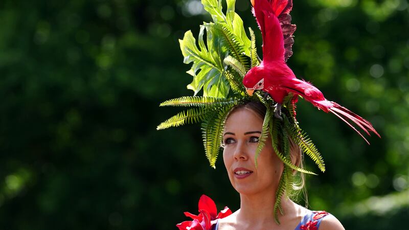 Hats of all shapes and sizes were worn by female punters as the special occasion gave them the excuse to show off.