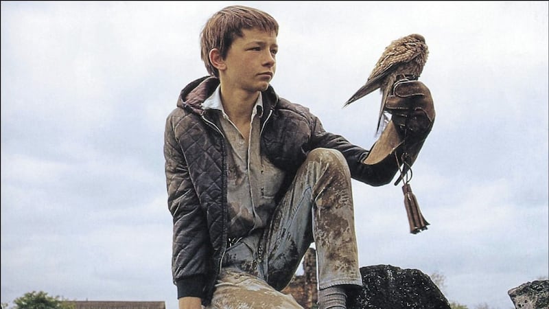 David Bradley, seen with his falcon Kes, is impressively naturalistic in the role of 15-year-old Billy Casper 