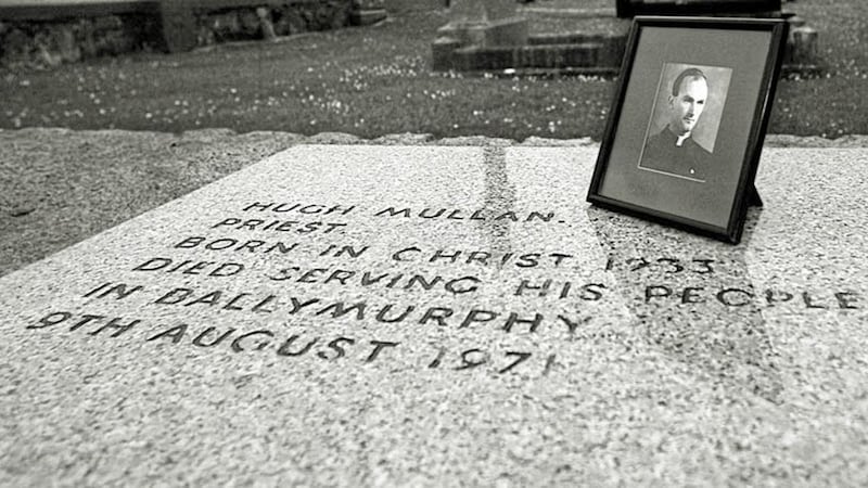 The final resting place of Fr Hugh Mullan in Portaferry, Co Down, where he was born. He was shot and killed in the Ballymurphy Massacre as he ministered an injured man 