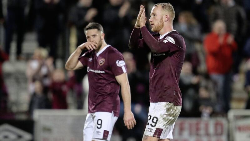 Hearts striker Liam Boyce says no-one cares about football right now 