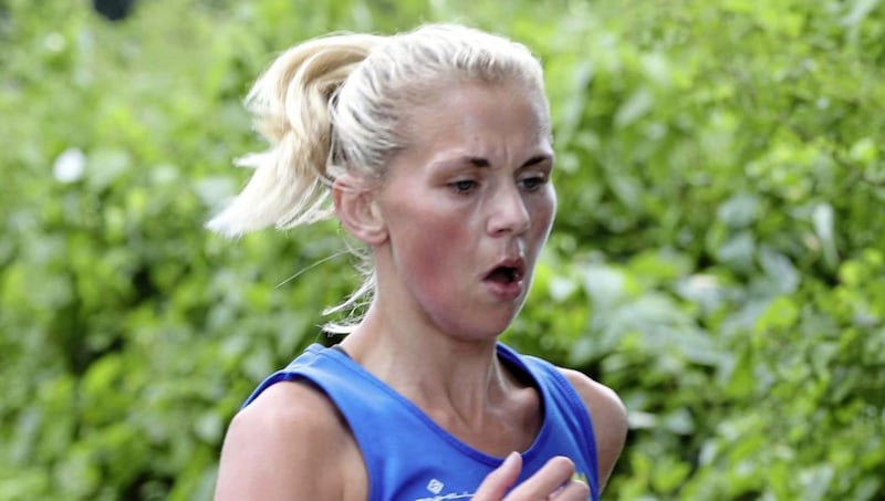 Runner Laura Graham in action 