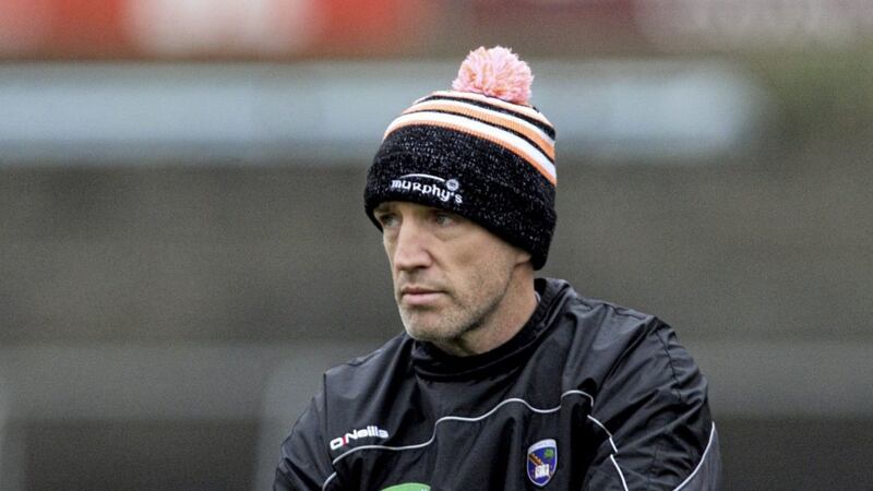 Armagh manager Kieran McGeeney surveys the action as Armagh and Cavan clash in the McKenna Cup at Kingspan Breffni late last year. Picture by John Merry. 