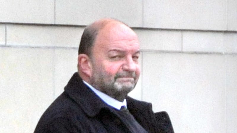 Bryan Thomas Stronge leaving Belfast Crown Court at an earlier hearing. Picture by Alan Lewis, PhotopressBelfast.co.uk&nbsp;