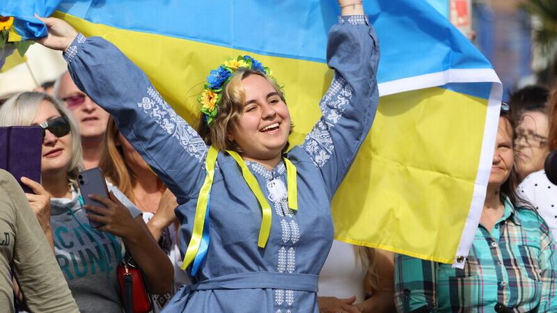 Hundreds of Ukrainians celebrated their Independence Day last August at an event in Dublin. New figures also show that Ireland has taken in one of the highest proportions of Ukrainian refugees in Europe.