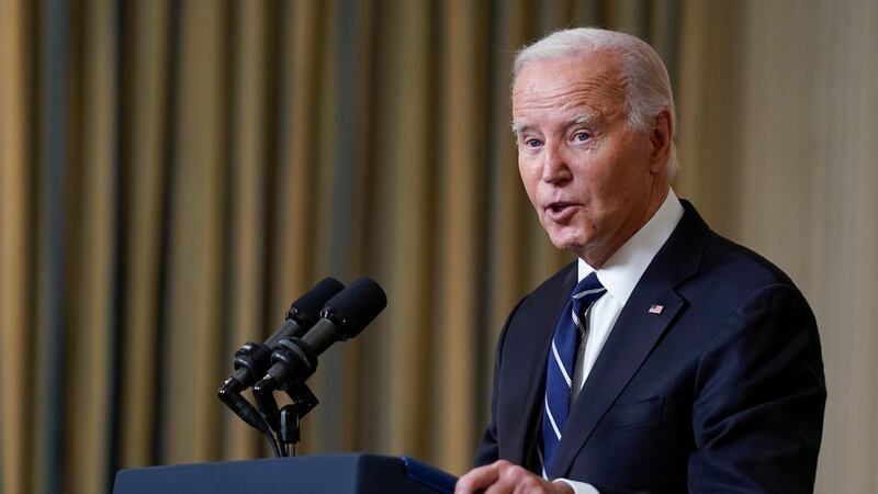 President Joe Biden described Hamas’ actions in Israel as ‘evil’ (Evan Vucci/AP/PA)