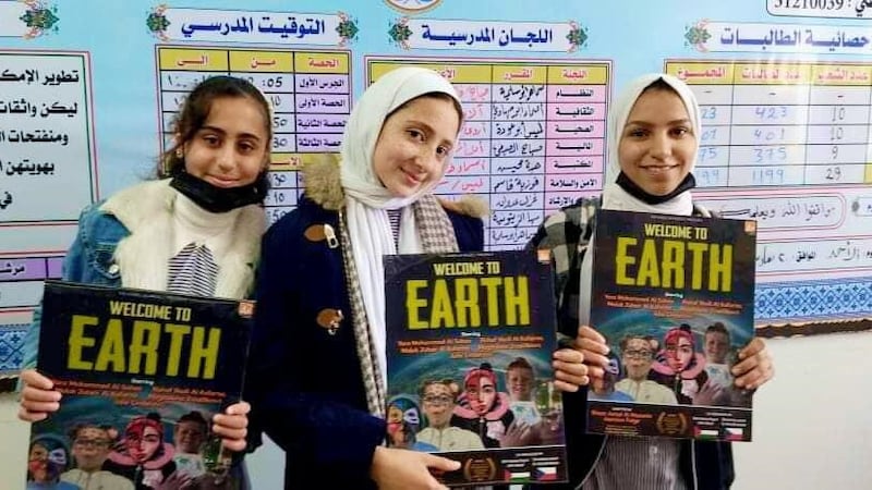 Students Yara, Malak and Rahaf from Gaza visited Belfast last year. Yara and Rahaf had been missing for a month while Malak's home has been destroyed. All three have since been able to make contact but are deeply afraid for their safety.