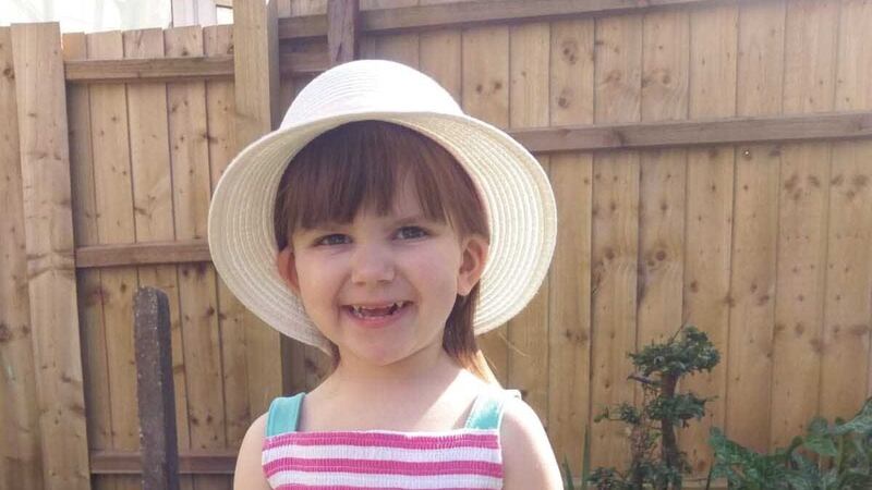 Three-year-old Ava-May Littleboy, who died of a head injury after being thrown from an inflatable trampoline on a beach in Gorleston, Norfolk on July 1 2018. (Family handout/ PA)