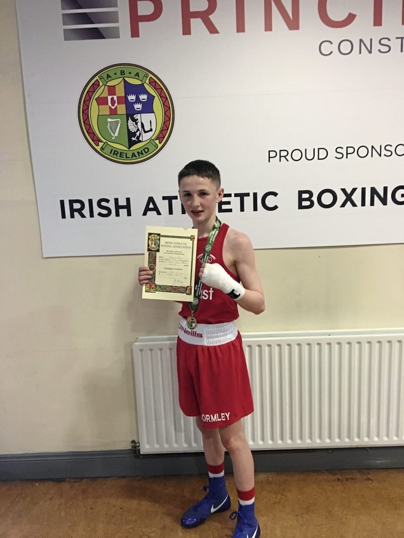 Maydown Olympic&#39;s Cahir Gormley landed a bronze medal at last month&#39;s European Schoolboy Championships, and has been tipped for a big future 