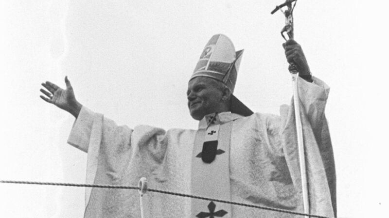Pope John Paul II in Dublin during his visit to Ireland in September 1979. Picture by Pacemaker 