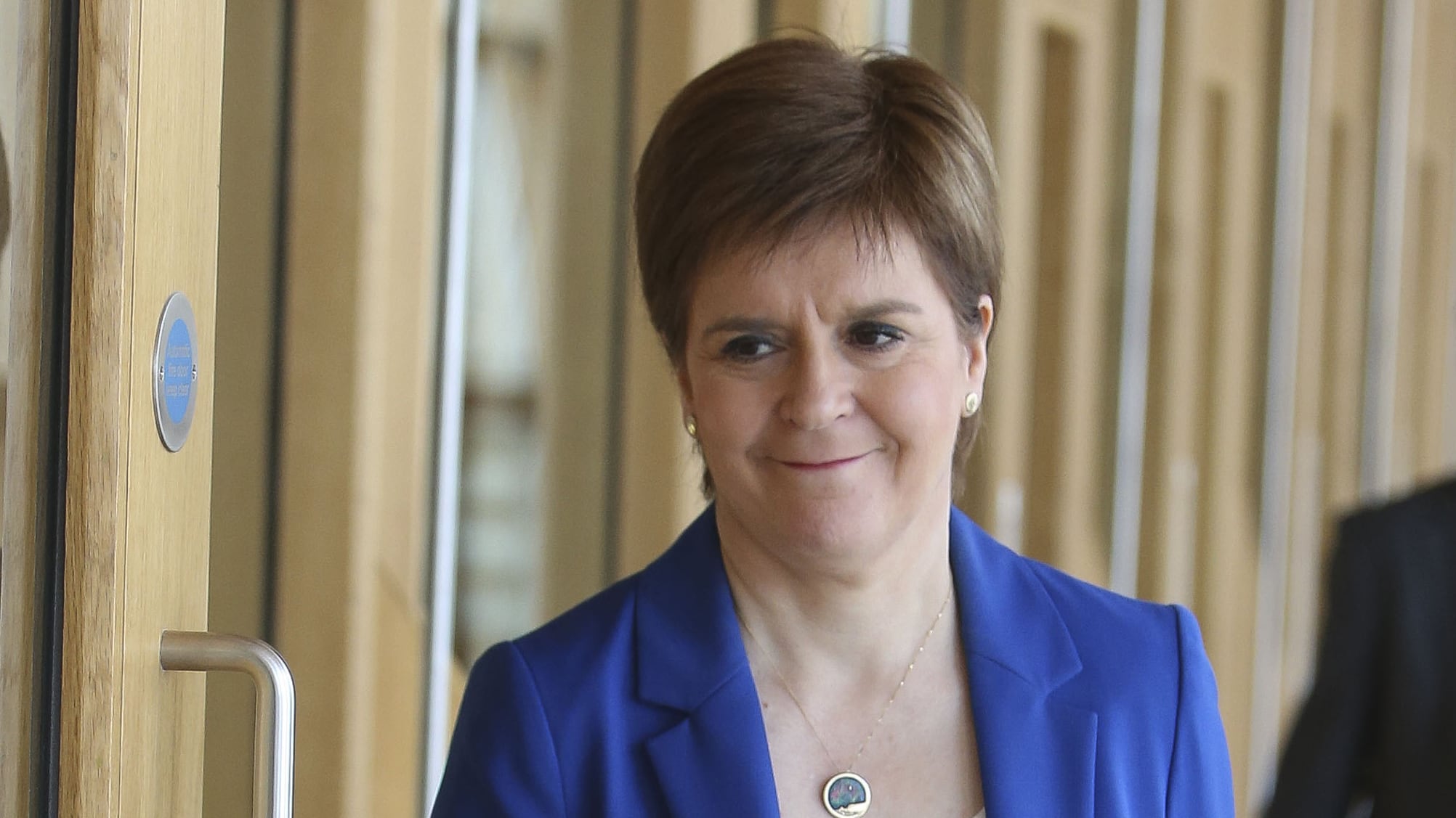 Nicola Sturgeon was often pictured wearing the necklace bought for her by Murrell in Shetland