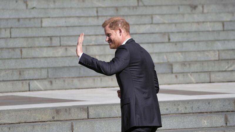 The Duke of Sussex arrives at St Paul’s Cathedral