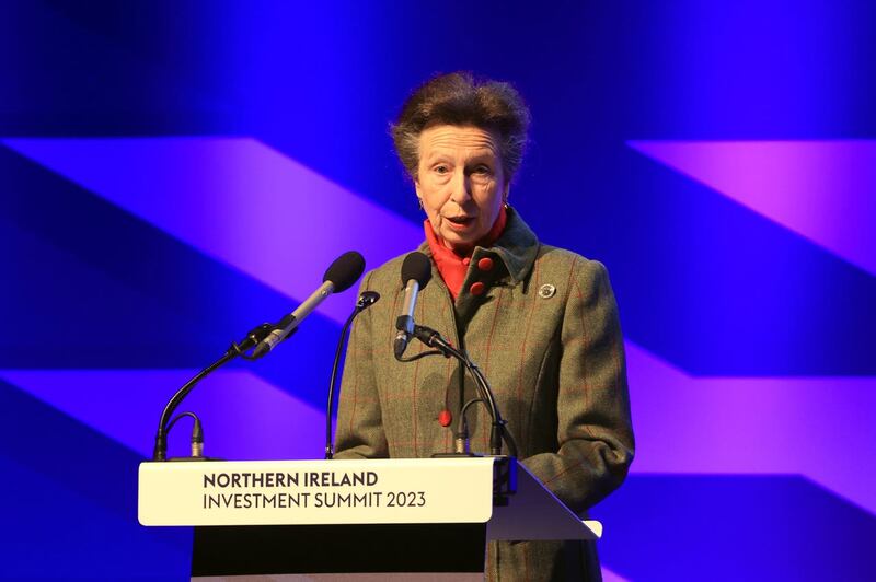 The Princess Royal speaking during the summit 