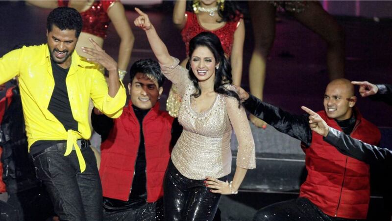 Bollywood actor Sridevi, centre, died in Dubai on Saturday due to cardiac arrest PICTURE: AP 