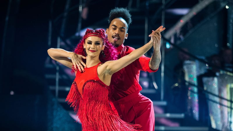 Dev’s partner Dianne Buswell said she was ‘also in a lot of shock’ at the results.
