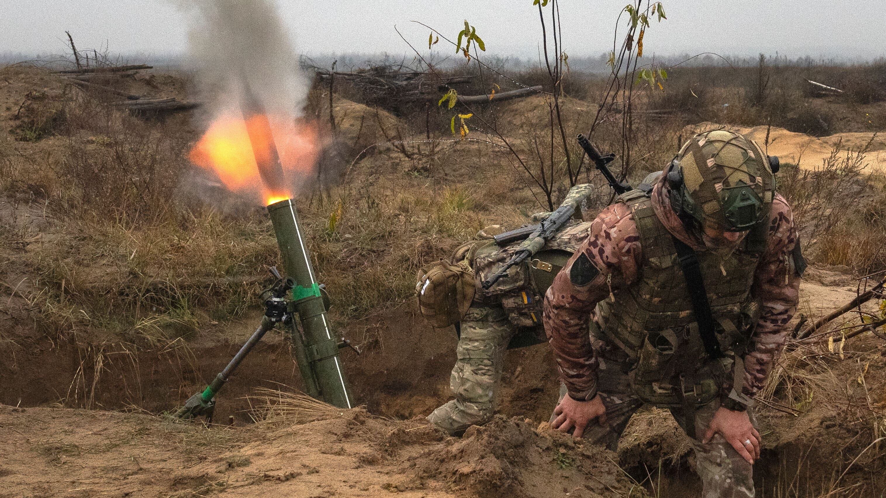 Soldiers of Ukraine’s National Guard 1st brigade (AP Photo/Efrem Lukatsky)