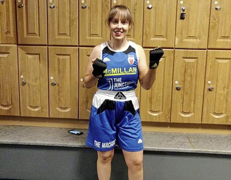 Emma took part in a &#39;white collar&#39; charity boxing tournament in Belfast 