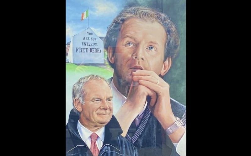 Tony Bell&#39;s new portrait of former deputy first minster Martin McGuinnes 