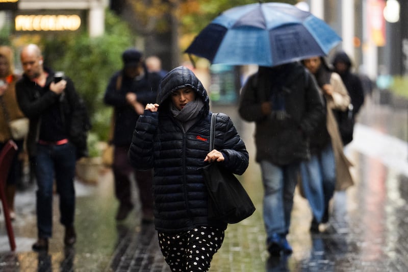 Heavy rain is sweeping Scotland on Friday due to Storm Austen