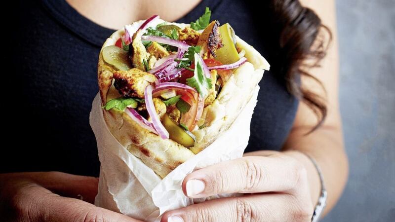 Chicken shawarmas, from Sabrina Ghayour&#39;s new cookbook Feasts 