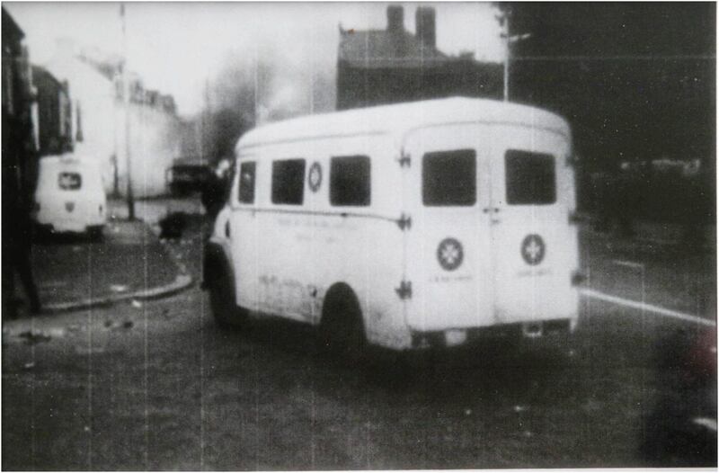 Jimmy Allison&#39;s ambulance was dubbed &#39;The Big White Ghost&#39;. Picture by Hugh Russell. 