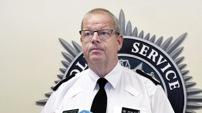PSNI Chief Constable Simon Byrne faced criticism after his comments yesterday