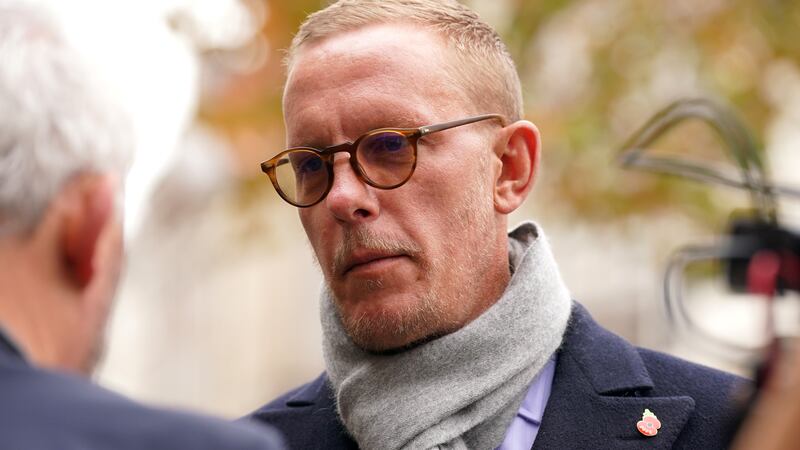 Laurence Fox arriving at the Royal Courts of Justice during the trial last year