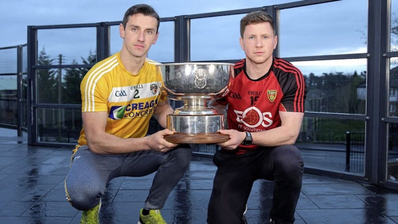 Simon McCrory (Antrim) and Danny Toner (Down) could still be facing one another in next week&#39;s Ulster final, if they overcome Donegal and Armagh, respectively 
