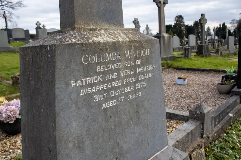 Columba McVeigh's gravestone