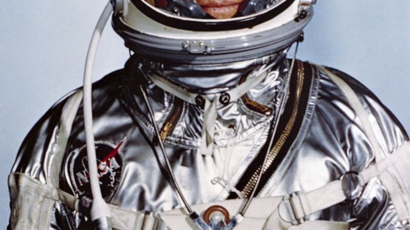 Astronaut John Glenn in his Mercury flight suit. <br />Glenn, the first American to orbit Earth who later spent 24 years representing Ohio in the Senate, died Thursday, Dec. 8, 2016, at the age of 95. (NASA via AP) &nbsp;