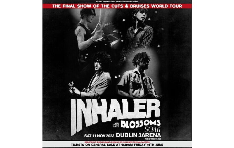 Inhaler will play Dublin's 3Arena in November