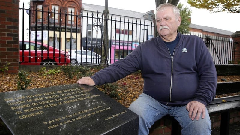 Charlie Butler at the Shankill Memorial Garden. Picture by Mal McCann 
