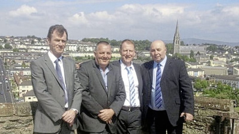The &#39;Derry Four&#39;: Gerry McGowan, Stephen Kelly, Michael Toner and Stephen Crumlish 