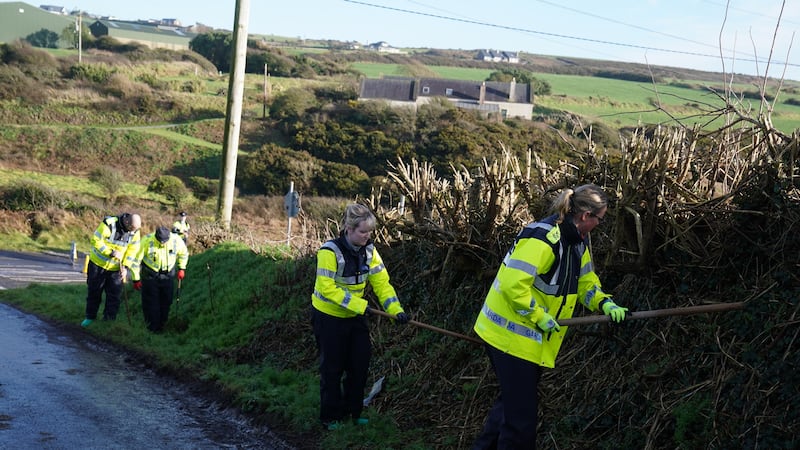 Garda have searched close to the scene in the Rathmoylan area of Dunmore East, Co Waterford, where they are investigating the death of a six-year-old boy