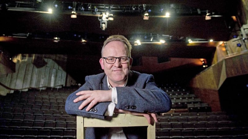 Executive producer Jimmy Fay on the stage of the Lyric theatre in Belfast, which is currently celebrating its 50th anniversary Picture: Mark Marlow<br />&nbsp;