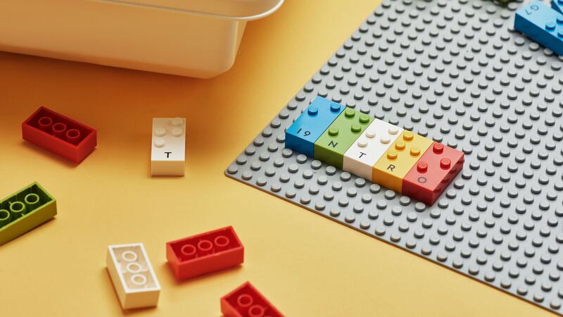 The bricks will feature letters and numbers from the braille alphabet.