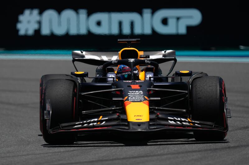 Red Bull driver Max Verstappen finished fastest in practice (Rebecca Blackwell/AP)