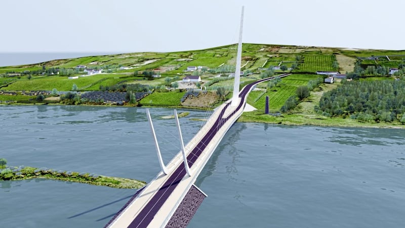 Plans for the proposed cross-border Narrow Water bridge 