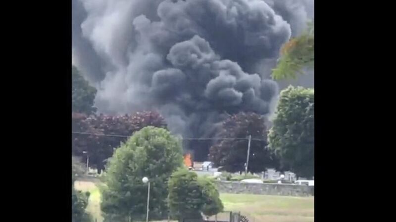 NIFRS said the fire was `quickly brought under control following the arrival of fire crews&#39; 