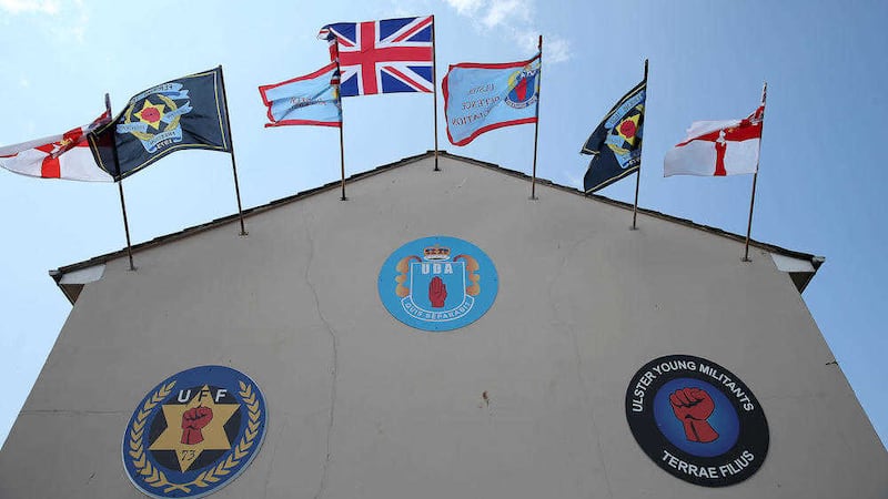 UDA flags fly in west Belfast as it emerges that a fresh offensive would see the PSNI and An Garda S&iacute;och&aacute;na work alongside the UK's National Crime Agency (NCA) and HM Revenue &amp; Customs. Picture by Mal McCann