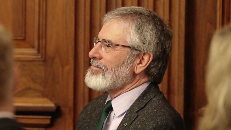 Gerry Adams at a &#39;Friends of Ireland&#39; lunch at the Capitol Building in Washington, USA yesterday. Picture by Niall Carson, Press Association 