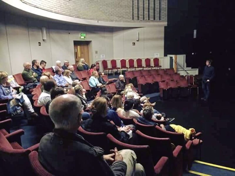 A crowd gather at one of the north's smaller film clubs in Newry