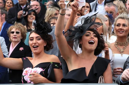 Aintree’s Ladies Day finishes with impromptu Sweet Caroline singalong